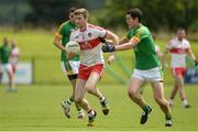 9 July 2016; Niall Holly of Derry in action against Padraic Harnan of Meath during the GAA Football All-Ireland Senior Championship - Round 2A match between Derry and Meath at Derry GAA Centre of Excellence in Owenbeg, Derry. Photo by Oliver McVeigh/Sportsfile