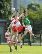 9 July 2016; Ciaran McFaul and Emmett Bradley of Derry in action against Harry Rooney of Meath during the GAA Football All-Ireland Senior Championship - Round 2A match between Derry and Meath at Derry GAA Centre of Excellence in Owenbeg, Derry. Photo by Oliver McVeigh/Sportsfile