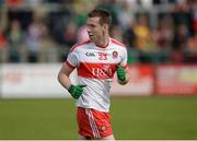 9 July 2016; Niall Loughlin of Derry turns to celebrate after scoring a goal during the GAA Football All-Ireland Senior Championship - Round 2A match between Derry and Meath at Derry GAA Centre of Excellence in Owenbeg, Derry. Photo by Oliver McVeigh/Sportsfile