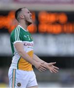 9 July 2016; Graham Guilfoyle of Offaly reacts after conceeding a free during the GAA Football All-Ireland Senior Championship - Round 2B match between Kildare and Offaly at St Conleth's Park in Newbridge, Kildare. Photo by Piaras Ó Mídheach/Sportsfile