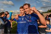 9 July 2016; Cian Farrelly and Brian Kavanagh of Longford celebrate after the GAA Football All-Ireland Senior Championship - Round 2B match between Monaghan and Longford at St Tiernach's Park in Clones, Monaghan. Photo by Sportsfile