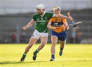 9 July 2016; Cian Lynch of Limerick in action against Aaron Cunningham of Clare during the GAA Hurling All-Ireland Senior Championship Round 2 match between Clare and Limerick at Semple Stadium in Thurles, Tipperary. Photo by Stephen McCarthy/Sportsfile