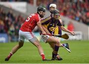 9 July 2016; Liam Og McGovern of Wexford in action against Mark Ellis of Cork during the GAA Hurling All Ireland Senior Championship Round 2 match between Cork and Wexford at Semple Stadium in Thurles, Tipperary. Photo by Eóin Noonan/Sportsfile