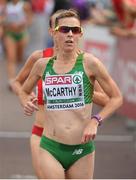 10 July 2016; Claire McCarthy of Ireland in action during the Women's Half Marathon on day five of the 23rd European Athletics Championships at the Olympic Stadium in Amsterdam, Netherlands. Photo by Brendan Moran/Sportsfile