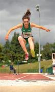 7 August 2010; Marie Heelan, Athletics Ireland, in action during the U-16 Girl's Long Jump. Celtic Games Track and Field, Athlone 2010, Athlone Institute of Technology, Athlone, Co. Westmeath. Picture credit: Barry Cregg / SPORTSFILE