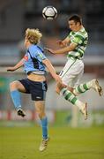 23 August 2010; Enda Stevens, Shamrock Rovers, in action against Chris Mulhall, UCD. Airtricity League Premier Division, Shamrock Rovers v UCD, Tallaght Stadium, Tallaght, Dublin. Picture credit: David Maher / SPORTSFILE