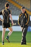 23 August 2010; Kilkenny manager Brian Cody in conversation with Martin Comerford during squad training ahead of the GAA Hurling All-Ireland Senior Championship Final 2010. Nowlan Park, Kilkenny. Picture credit: Brendan Moran / SPORTSFILE