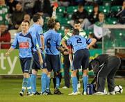 23 August 2010; Referee Neil Doyle sends off Brian Shorthall, 2, UCD. Airtricity League Premier Division, Shamrock Rovers v UCD, Tallaght Stadium, Tallaght, Dublin. Picture credit: David Maher / SPORTSFILE