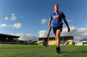23 August 2010; Kilkenny's Eddie Brennan makes his way out onto the pitch before squad training ahead of the GAA Hurling All-Ireland Senior Championship Final 2010. Nowlan Park, Kilkenny. Picture credit: Brendan Moran / SPORTSFILE