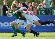 24 August 2010; Niamh Briggs runs in the second try for Ireland. 2010 Women's Rugby World Cup - Pool B, Ireland v USA, Surrey Sports Park, Guildford, England. Picture credit: Matt Impey / SPORTSFILE