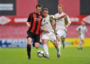 24 August 2010; Shane Keeley, Bohemians A, in action against Colly James, Sporting Fingal A. Newstalk Cup Final, Bohemians A v Sporting Fingal A, Dalymount Park, Dublin. Picture credit: Barry Cregg / SPORTSFILE