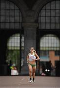 10 July 2016; Jessica Augusto of Portugal in action during the Women's Half Marathon on day five of the 23rd European Athletics Championships at the Olympic Stadium in Amsterdam, Netherlands. Photo by Brendan Moran/Sportsfile