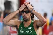 10 July 2016; Mick Clohisey of Ireland after finishing the Men's Half-Marathon on day five of the 23rd European Athletics Championships at the Olympic Stadium in Amsterdam, Netherlands. Photo by Brendan Moran/Sportsfile