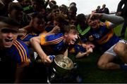 10 July 2016; Brian McGrath of Tipperary and team-mates celebrate following Electric Ireland Munster GAA Minor Hurling Championship Final match between Limerick and Tipperary at the Gaelic Grounds in Limerick. Photo by Stephen McCarthy/Sportsfile