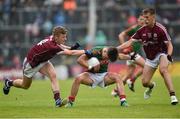 10 July 2016; Colm Moran of Mayo in action against Eoin McFadden, left, and Ryan Forde of Galway during the Electric Ireland Connacht GAA Football Minor Championship Final between Galway and Mayo at Pearse Stadium in Galway. Photo by Sportsfile