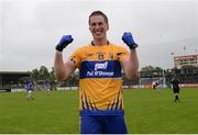 10 July 2016; Eoin Cleary of Clare celebrates after the GAA Football All-Ireland Senior Championship - Round 2A match between Clare and Laois at Cusack Park in Ennis, Clare. Photo by Piaras Ó Mídheach/Sportsfile