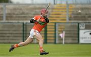 10 July 16; Cahal Carvill of Armagh scoring a second half point during the Ulster GAA Hurling Senior Championship Final match between Antrim and Armagh at Derry GAA Centre of Excellence in Owenbeg, Derry. Photo by Oliver McVeigh/Sportsfile
