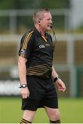 10 July 16; Referee Eamonn Hasson during the Ulster GAA Hurling Senior Championship Final match between Antrim and Armagh at Derry GAA Centre of Excellence in Owenbeg, Derry. Photo by Oliver McVeigh/Sportsfile