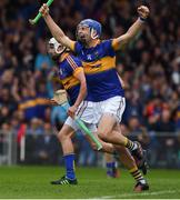 10 July 2016; John McGrath of Tipperary celebrates scoring a goal in the 9th minute of the Munster GAA Hurling Senior Championship Final match between Tipperary and Waterford at the Gaelic Grounds in Limerick.  Photo by Ray McManus/Sportsfile