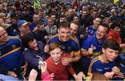 10 July 2016; Seamus Callanan of Tipperary is congratulated by supporters following the Munster GAA Hurling Senior Championship Final match between Tipperary and Waterford at the Gaelic Grounds in Limerick.  Photo by Stephen McCarthy/Sportsfile