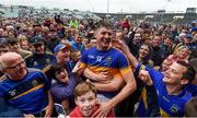 10 July 2016; Seamus Callanan of Tipperary is congratulated by supporters following the Munster GAA Hurling Senior Championship Final match between Tipperary and Waterford at the Gaelic Grounds in Limerick.  Photo by Stephen McCarthy/Sportsfile