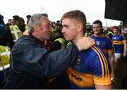 10 July 2016; Tipperary manager Michael Ryan and Dan McCormack following the Munster GAA Hurling Senior Championship Final match between Tipperary and Waterford at the Gaelic Grounds in Limerick.  Photo by Stephen McCarthy/Sportsfile