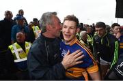 10 July 2016; Tipperary manager Michael Ryan and Donagh Maher following the Munster GAA Hurling Senior Championship Final match between Tipperary and Waterford at the Gaelic Grounds in Limerick.  Photo by Stephen McCarthy/Sportsfile