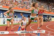 10 July 2016; Michelle Finn and Kerry O'Flaherty of Ireland in action during the Women's 3000m Steeplechase Final on day five of the 23rd European Athletics Championships at the Olympic Stadium in Amsterdam, Netherlands. Photo by Brendan Moran/Sportsfile