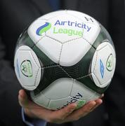 26 February 2010; A general view of an Airtricity branded football at the launch of 2010 Airtricity League. D4 Berkely Hotel, Ballsbridge, Dublin. Picture credit: Stephen McCarthy / SPORTSFILE