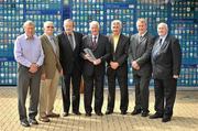 26 August 2010; Cork Gaelic Football legend Billy Morgan was inducted into the MBNA Kick Fada Hall of Fame at a presentation ceremony in the GAA Museum. Pictured with Billy are previous inductees, from left, Donie O'Sullivan, Kerry, Peter Nolan, Offaly, Jimmy Keaveney, Dublin, Mick O'Dwyer, Kerry, Frank McGuigan, Tyrone and Paddy Doherty, Down. Croke Park, Dublin. Picture credit: Brendan Moran / SPORTSFILE