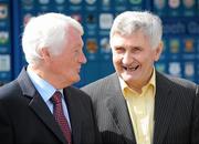 26 August 2010; Cork Gaelic Football legend Billy Morgan, who was inducted into the MBNA Kick Fada Hall of Fame, at a presentation ceremony in the GAA Museum alongside former Kerry manager and previous inductee Mick O'Dwyer. Croke Park, Dublin. Picture credit: Oliver McVeigh / SPORTSFILE