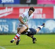 26 August 2010; Adam D'Arcy, Ulster, in action against Semi Tadulala, Leeds Carnegie. Pre-Season Friendly, Ulster v Leeds Carnegie, Ravenhill Park, Belfast. Picture credit: Oliver McVeigh / SPORTSFILE