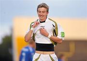 27 August 2010; Ronan Finn, Sporting Fingal, celebrates after scoring his side's first goal. FAI Ford Cup Fourth Round, Sporting Fingal v Limerick, Morton Stadium, Dublin. Picture credit: Barry Cregg / SPORTSFILE