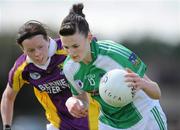 28 August 2010; Joanne O'Gorman, Limerick, in action against Aisling McNamara, Wexford. TG4 Ladies Football All-Ireland Junior Football Championship Semi-Final, Wexford v Limerick, Freshford, Co. Kilkenny. Picture credit: Matt Browne / SPORTSFILE