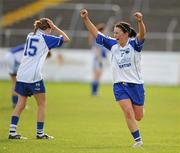 28 August 2010; Linda Wall and Aileen Wall, left, Waterford, celebrate at the final whistle. TG4 Ladies Football All-Ireland Intermediate Championship Semi-Final, Waterford v Cavan, Dr. Cullen Park, Carlow. Picture credit: Brendan Moran / SPORTSFILE