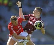 29 August 2010; Paul Varley, Galway, in action against Brian Hurley, Cork. ESB GAA Football All-Ireland Minor Championship Semi-Final, Galway v Cork, Croke Park, Dublin. Picture credit: David Maher / SPORTSFILE