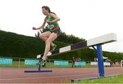 10 July 2016; Sorcha McAllister, from Westport A.C. Co. Mayo, on her way to winning the women's 2000m steeplechase during the GloHealth National Juvenile Track & Field Championships Day 1 Tullamore Harriers Stadium, Tullamore. Photo by Matt Browne/Sportsfile