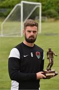 11 July 2016; Greg Bolger of Cork City who was presented with the SSE Airtricity/SWAI Player of the Month Award for June 2016 at the Mardyke Arena, UCC in Cork. Photo by David Maher/Sportsfile