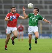 9 July 2016; Paul White of Limerick in action against Peter Kelleher of Cork during the GAA Football All-Ireland Senior Championship Round 2A match between Limerick and Cork at Semple Stadium in Thurles, Tipperary. Photo by Stephen McCarthy/Sportsfile