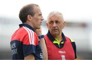 9 July 2016; Cork manager Peadar Healy and selector Paudie Kissane, left, during the GAA Football All-Ireland Senior Championship Round 2A match between Limerick and Cork at Semple Stadium in Thurles, Tipperary. Photo by Stephen McCarthy/Sportsfile