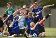 13 July 2016; Some of the children during the Bank of Ireland Leinster Rugby Summer Camp - Greystones RFC at Greystones RFC in Greystones, Co Wicklow. Photo by Matt Browne/Sportsfile