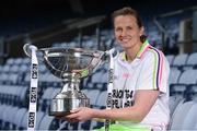 13 July 2016; Ladies Gaelic Football are set to Change the Record. Minister of State for Tourism and Sport, Patrick O’Donovan, T.D. launched the 2016 TG4 All Ireland Championships at Croke Park as the LGFA President, Marie Hickey announced that TG4 and the LGFA were joining forces to attempt to set a new attendance record for the TG4 All Ireland Championships. The previous record of 33,000 was set in 2001 when Laois played Mayo. The LGFA President also urged supporters of the game to start looking inwards to support the game rather than criticising a lack of media coverage. Pictured at the launch is Noelle Gormley of Sligo. Photo by Brendan Moran/Sportsfile