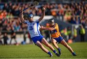 13 July 2016; Patrick Curran of Waterford in action against Rory Hayes of Clare during the Bord Gáis Energy Munster U21 Hurling Championship Semi-Final match between Waterford and Clare at Walsh Park in Waterford. Photo by Stephen McCarthy/Sportsfile