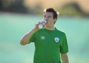 30 August 2010; Sean St. Ledger, Republic of Ireland, in action during squad training ahead of their EURO 2012 Championship Group B Qualifier against Armenia on Friday. Republic of Ireland squad training, Gannon Park, Malahide, Dublin. Picture credit: David Maher / SPORTSFILE