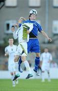 30 August 2010; Jeffrey Judge, Limerick, in action against Ronan Finn, Sporting Fingal. FAI Ford Cup Fourth Round Replay, Limerick v Sporting Fingal, Jackman Park, Limerick. Picture credit: Diarmuid Greene / SPORTSFILE