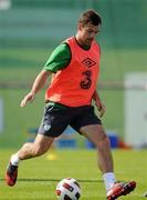 31 August 2010; Darron Gibson, Republic of Ireland, in action during squad training ahead of their EURO 2012 Championship Group B Qualifier against Armenia on Friday. Republic of Ireland squad training, Gannon Park, Malahide, Dublin. Picture credit: David Maher / SPORTSFILE