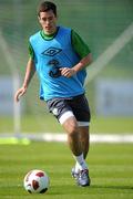31 August 2010; Greg Cunningham, Republic of Ireland, in action during squad training ahead of their EURO 2012 Championship Group B Qualifier against Armenia on Friday. Republic of Ireland squad training, Gannon Park, Malahide, Dublin. Picture credit: David Maher / SPORTSFILE