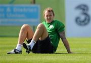 31 August 2010; Aiden McGeady, Republic of Ireland, during squad training ahead of their EURO 2012 Championship Group B Qualifier against Armenia on Friday. Republic of Ireland squad training, Gannon Park, Malahide, Dublin. Picture credit: David Maher / SPORTSFILE 4
