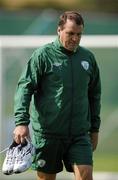 31 August 2010; Marco Tardelli, Republic of Ireland assistant manager, before speaking during a Republic of Ireland management update ahead of their EURO 2012 Championship Group B Qualifier against Armenia on Friday. Republic of Ireland squad training, Gannon Park, Malahide, Dublin. Picture credit: David Maher / SPORTSFILE