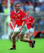 22 July 2001; Padraig O'Mahony of Cork during the Bank of Ireland All-Ireland Senior Football Championship Qualifier, round 4, match between Galway and Cork at Croke Park in Dublin. Photo by Ray McManus/Sportsfile